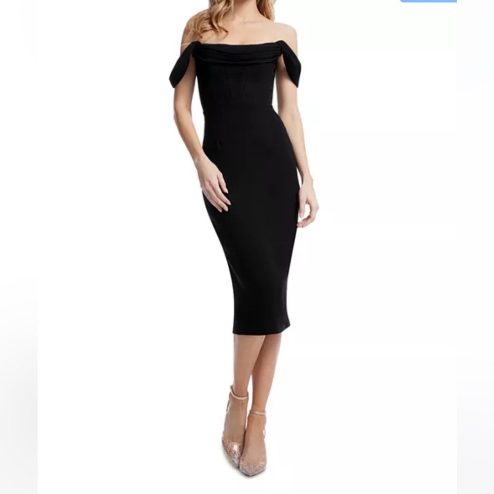 Elegant Black Off-Shoulder Dress